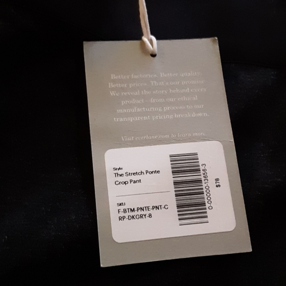 Everlane The Stretch Ponte Crop Pant - Picture 3 of 3